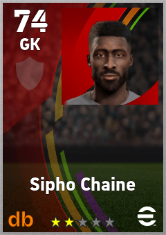 Sipho Chaine — GK, OVR 74, MAX 74