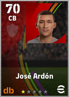 José Ardón — CB, OVR 70, MAX 70
