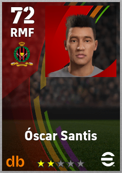 Óscar Santis — RMF, OVR 72, MAX 72