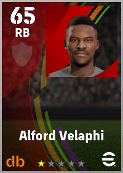 Alford Velaphi — RB, OVR 65, MAX 65
