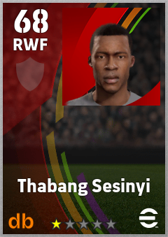 Thabang Sesinyi eFootball player card