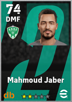 Mahmoud Jaber — DMF, OVR 74, MAX 74