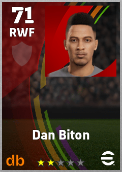 Dan Biton — RWF, OVR 71, MAX 71