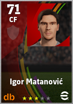 Igor Matanović eFootball player card