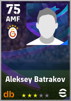 Aleksey Batrakov — AMF, OVR 75, MAX 75