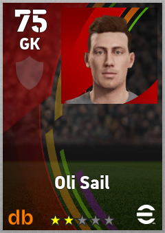 Oli Sail — GK, OVR 75, MAX 75