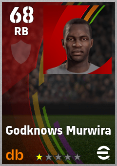 Godknows Murwira — RB, OVR 68, MAX 68