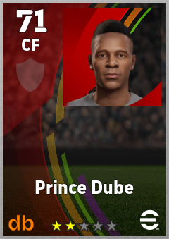 Prince Dube eFootball player card
