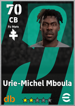 Urie-Michel Mboula — CB, OVR 70, MAX 70