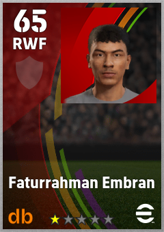 Faturrahman Embran — RWF, OVR 65, MAX 65