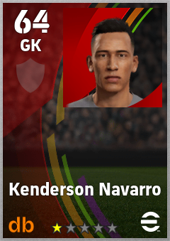 Kenderson Navarro — GK, OVR 64, MAX 64