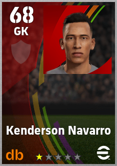 Kenderson Navarro eFootball player card