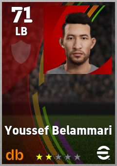Youssef Belammari eFootball player card