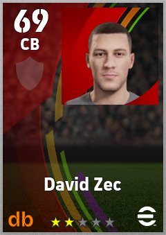 David Zec eFootball player card
