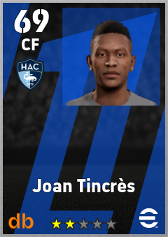 Joan Tincrès — CF, OVR 69, MAX 69