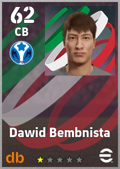 Dawid Bembnista — CB, OVR 62, MAX 62