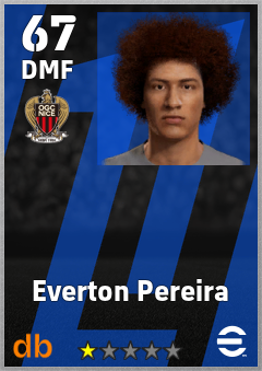 Everton Pereira — DMF, OVR 67, MAX 67