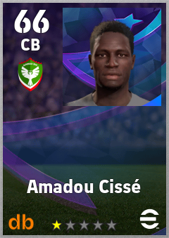 Amadou Cissé — CB, OVR 66, MAX 66