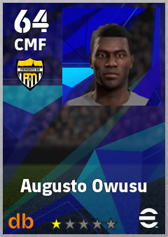 Augusto Owusu — CMF, OVR 64, MAX 64