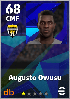 Augusto Owusu — CMF, OVR 68, MAX 68