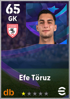 Efe Töruz — GK, OVR 65, MAX 65