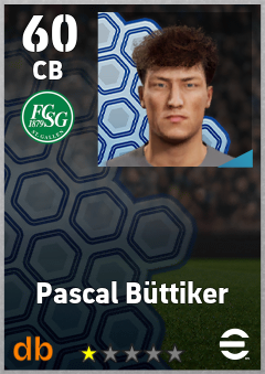 Pascal Büttiker — CB, OVR 60, MAX 60
