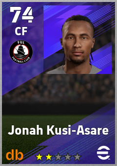 Jonah Kusi-Asare — CF, OVR 74, MAX 74
