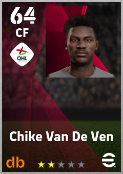 Chike Van De Ven — CF, OVR 64, MAX 64
