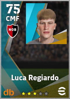 Luca Regiardo — CMF, OVR 75, MAX 75