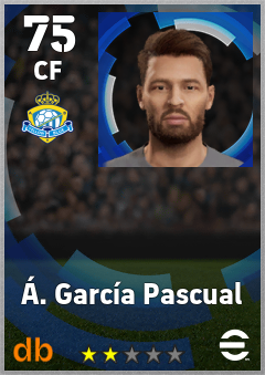 Á. García Pascual — CF, OVR 75, MAX 75