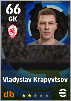 Vladyslav Krapyvtsov eFootball player card