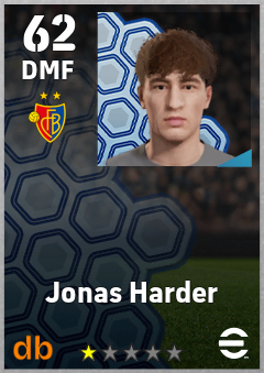 Jonas Harder — DMF, OVR 62, MAX 62