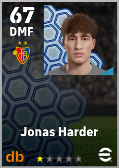 Jonas Harder — DMF, OVR 67, MAX 67