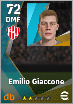 Emilio Giaccone — DMF, OVR 72, MAX 72