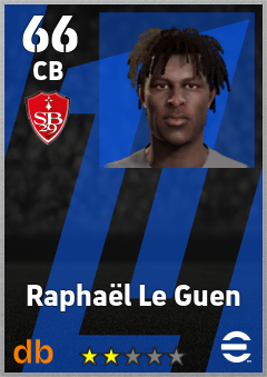 Raphaël Le Guen — CB, OVR 66, MAX 66