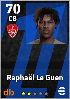 Raphaël Le Guen — CB, OVR 70, MAX 70