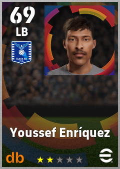 Youssef Enríquez — LB, OVR 69, MAX 69