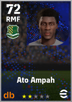 Ato Ampah — RMF, OVR 72, MAX 72