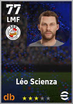 Léo Scienza — LMF, OVR 77, MAX 77