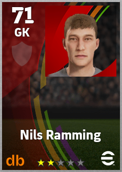 Nils Ramming — GK, OVR 71, MAX 71