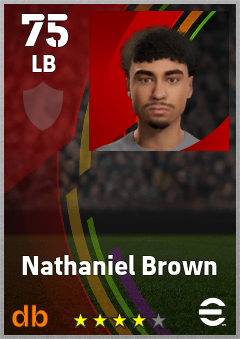 Nathaniel Brown eFootball player card