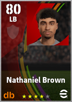 Nathaniel Brown eFootball player card