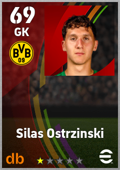 Silas Ostrzinski — GK, OVR 69, MAX 69