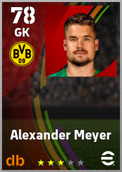 Alexander Meyer — GK, OVR 78, MAX 78
