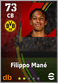 Filippo Mané — CB, OVR 73, MAX 73