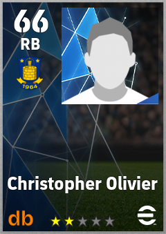 Christopher Olivier — RB, OVR 66, MAX 66