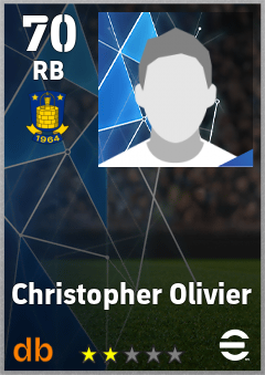 Christopher Olivier — RB, OVR 70, MAX 70