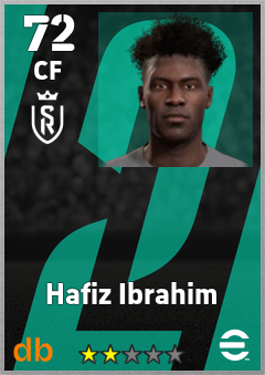 Hafiz Ibrahim — CF, OVR 72, MAX 72