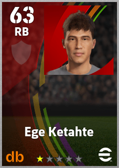 Ege Ketahte — RB, OVR 63, MAX 63
