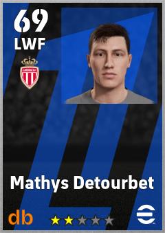 Mathys Detourbet eFootball player card